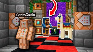 ENCONTRÉ la SALA SECRETA del ALDEANO ERRANTE en MINECRAFT 😱