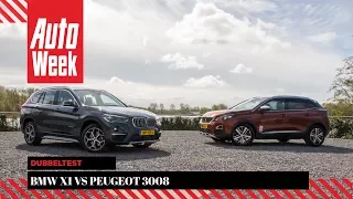 BMW X1 vs Peugeot 3008 - AutoWeek dubbeltest - English subtitles