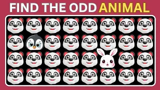 FIND THE ODD ONE OUT ! ANIMALS NEW EDITION 20 LEVELS! FIND THE ODD EMOJI QUIZZES
