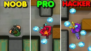 Hunter Assassin: NOOB vs PRO vs HACKER - Which one are you? | Gameplay #2 (Android & iOS Game)