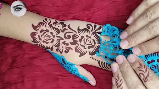 wow amazing mehndi stickers design beautiful henna stickers flower @SanaHandStitch