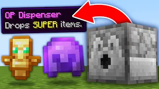 Minecraft, But Dispensers Drop OP Items...