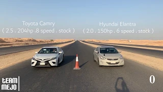 تويوتا كامري ضد هيونداي النترا | Toyota Camry vs Hyundai Elantra
