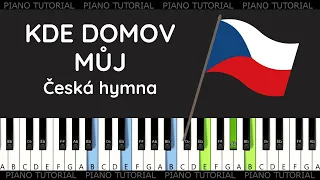 Česká státní hymna - Kde domov můj - František Škroup (piano tutorial | jak hrát | klavír | akordy)