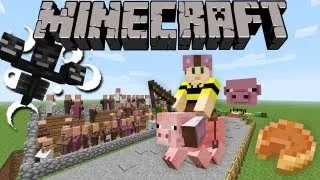 Minecraft 1.4 Snapshot: Turbo Pig, Pumpkin Pie, Exploding Wither, Custom Worlds, & More! 12w37a