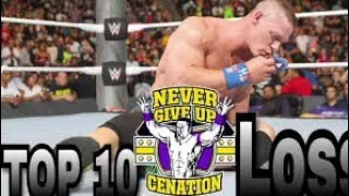 WWE TOP-10 JOHN CENA  BIGGEST LOSSES||
