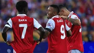 Arsenal vs Chelsea (4-0) | Gabriel Jesus, Odegaard, Saka, Lokonga | USA 2022