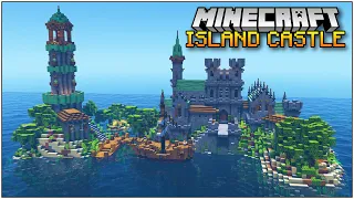 How to Build a Minecraft Castle on a Survival Island!!! [World Download]