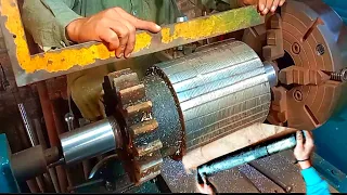 Wonderful Process of Making Axle of ruler of sugarcane juicer 15 December 2022 || belna machine