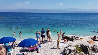 Kassiopi Bataria and Kanoni Beach Corfu Greece In 4K