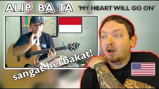 AMERICAN REACTS to Alip Ba Ta // My Heart Will Go On - Celine Dion (fingerstyle cover)