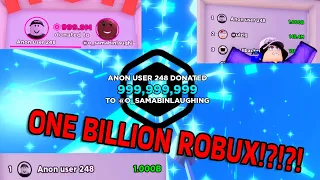 One BILLION ROBUX SMITE!!!🤑| Roblox PLS DONATE 💸