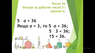 Урок 22. Математика. 3 клас. НЕРІВНОСТІ ЗІ ЗМІННОЮ