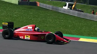 A lap of Spa in 1990 Ferrari F1-90