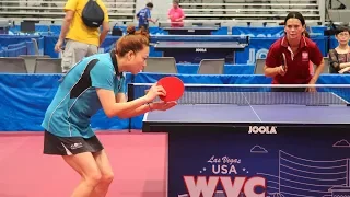 2018 World Veteran Championships Table Tennis - Singles Semis & Finals - Table 5