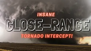 INSANE CLOSE-RANGE TORNADO INTERCEPT! Gilmore City, IA. April 12th, 2022