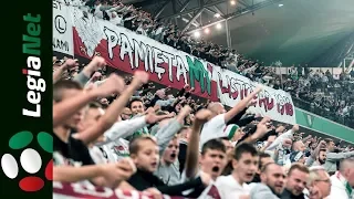 Doping kibiców Legii na meczu z Górnikiem w Warszawie (5:1)