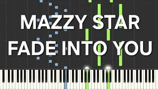 mazzy star~fade into you(rallentato-slow)=piano facile easy tutorial