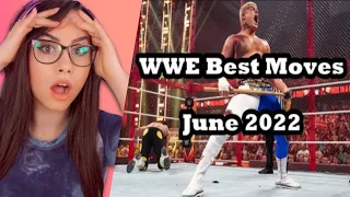 Girl Watches WWE Best Moves of 2022 REACTION!!!