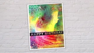 Embossing on Watercolor Backgrounds - 3 for 1 Cards