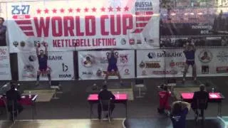 WORLD CUP 2014 KETTLEBELL SPORT IVAN DENISOV 110 REPS IN LONG CYCLE