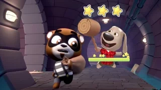 Talking Tom Gold Run in China ✔ 2017 Update - Ben versus Robber Raccoon 3 Star Combo Gameplay HD