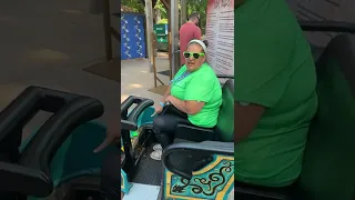 Invadr Busch Gardens Williamsburg test seat video for plus size riders!