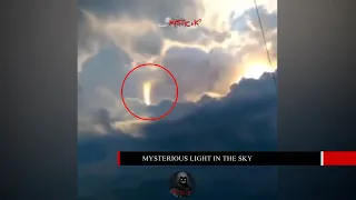 Real UFO sightings || Strange Phenomena in the Sky || Mysterious light beam in the sky