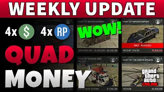 GTA 5 Quad Money This Week | GTA ONLINE WEEKLY UPDATE & BIG DISCOUNTS!