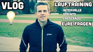 Lauftraining - Meine Laufwoche · Intervalltraining · Crescendolauf · Eure Fragen