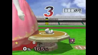 Super Smash Bros. Melee CrazyMod UE/Debug Menu - Growing Peach (Home Run Contest)