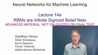 Lecture 14.5 — RBMs are infinite sigmoid belief nets — [ Deep Learning | Geoffrey Hinton | UofT ]