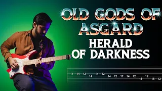 Old Gods Of Asgard - Herald Of Darkness Guitar Cover + TABS