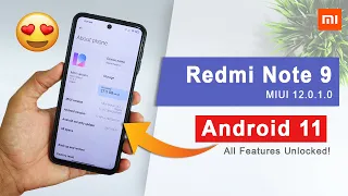 Redmi Note 9 Android 11 Update Officially Released |  MIUI 12.0.1.0 | New Features Unlocked!
