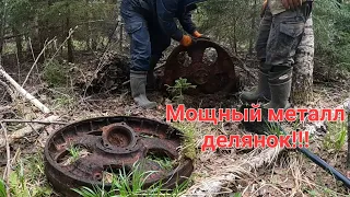 По следам советских лесорубов.Металлокоп в делянках.