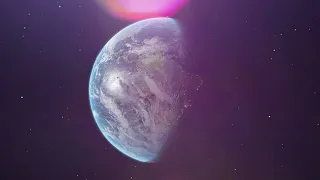 4K Earth Globe Spinning in the Space - Day Night Cycle - 4K Background Loop Screensaver