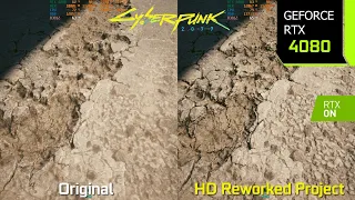 Cyberpunk 2077 HD Reworked Project Mod vs Original - Graphics/Performance Comparison | RTX 4080 4K