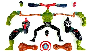 Merakit Mainan Hulk Smash, Siren Head, Spider-Man, Venom Avengers Superhero Toys