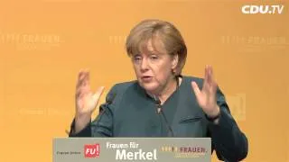 "Frauen für Merkel": Die Rede von Angela Merkel