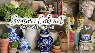 *NEW* SUMMER CABINET | DECORATE WITH ME! | TIPS & TRICKS
