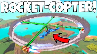 Engineering a ROCKET POWERED HELICOPTER in Trailmakers!