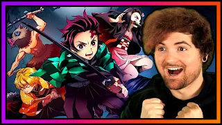 First Time Reaction to DEMON SLAYER Openings! | New Anime Fan! | Anime OP Reaction