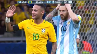 The Day Neymar Humiliated Argentina With Messi