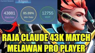 Raja claude total match ml 43.000 melawan pro player veteran di rank Ga Nyangka Hasil nya!