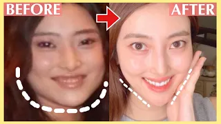 V Shape Face Exercise! | Japanese Face Massage to Slim Down Your Face and Get V Shaped Face