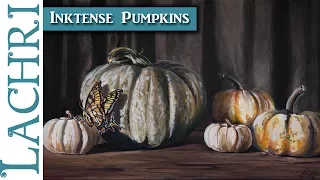 Derwent Inktense Pumpkin Painting Demonstration - Lachri