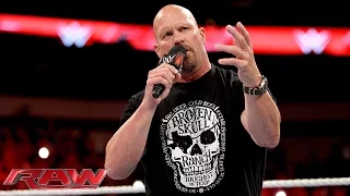 “Stone Cold” Steve Austin kehrt zurück und eröffnet Raw: Raw – 19. Oktober 2015