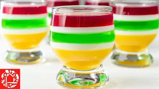 Cheap tasty dessert, without which no children's holiday can do! Colorful Jelly