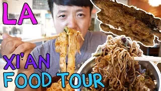 SPICY Noodles & Chinese BURGERS in Los Angeles: Xi’an Street Food Tour