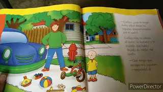 Caillou recoge sus juguetes